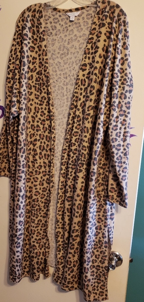Leopard print cover up